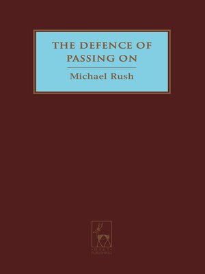 cover image of The Defence of Passing On
